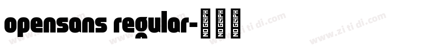 opensans regular字体转换